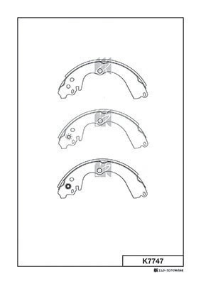 Колодки тормозные барабанные Subaru Impreza 93-,Legacy 1.6-22 89- K7747 K7747 MK KASHIYAMA