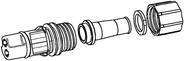 Розетка EasyConn 2pin, комплект 9XX 340 879-001 9XX340879-001 HELLA