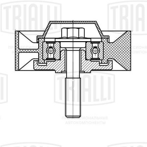 Ролик привод. ремня для ам Skoda Fabia (10-) 1.2 (CM 5105) CM 5105 TRIALLI