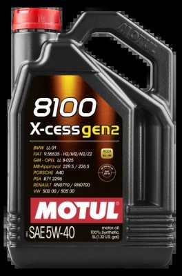 Масло моторное MOTUL 8100 X-CESS GEN2 5W40 синт.5л 109776 MOTUL