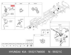 Датчик тормозного крана SPACE UNIVERSE 593217M000 HYUNDAI KIA