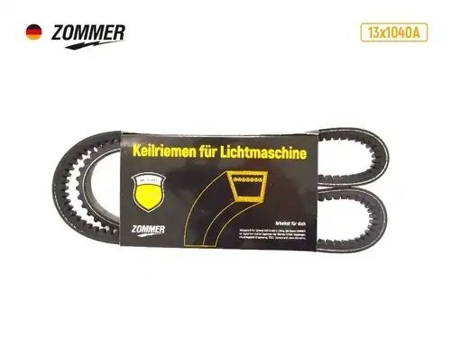 Ремень 1040 (AVX13) вентилятора дв. 4216 Евро-4 (зубчатый) ATHLET 131040A ZOMMER