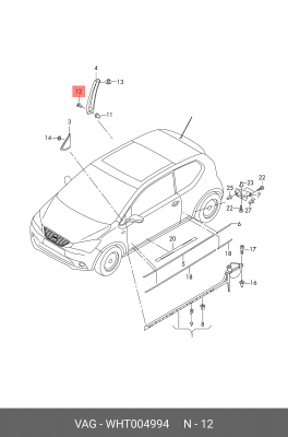 VW JETTA (2011>)/ POLO (SED RUS) (2011>) WHT 004 994 VAG