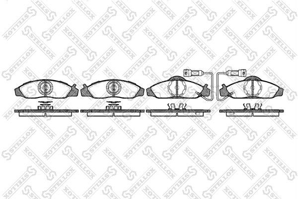 624 02=FDB1156=225701 !колодки дисковые п.\ Ssangyong Musso/Korando 2.0i-2.9TD 8 635-002-SX STELLOX