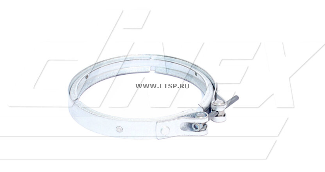Хомут (оригинал рифленый) FH12 усиленный «Premium», D 127mm/5" (Цинк), V-образны 80921 DINEX