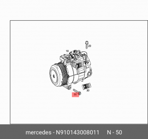 БОЛТ М8. N910143008011 N 910143 008011 MERCEDES BENZ