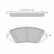 Колодки тормозные дисковые Avantech передние (противоскрипная пластина в компл.) AV1204 AVANTECH