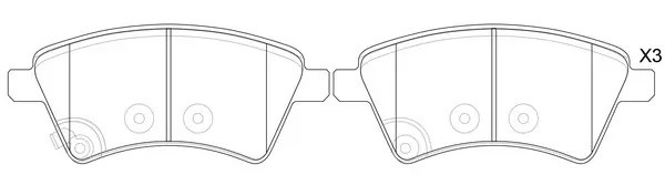 Колодки тормозные передние SUZUKI SX4 06- BP29803 BP29803 SB NAGAMOCHI