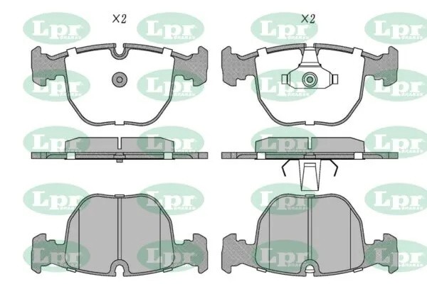 Колодки передние BMW E39, X5 E53 05P771 05P771 LPR