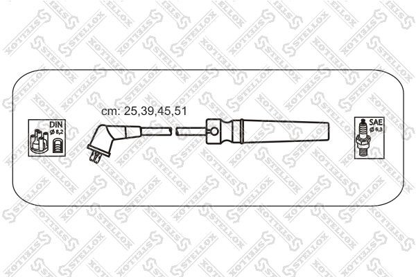 к-кт проводов\ Chevrolet Lacetti 1.4/1.6 (DOHC) 05 1038570SX 10-38570-SX STELLOX