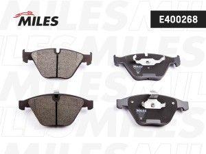 Колодки тормозные передние (без датчика) (Смесь Low-Metallic) (BMW E60/E61/E65)  E400268 MILES