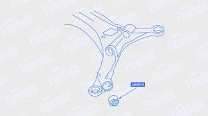 Сайлентблок задней балки, передний Volvo S60 (RS,RH)/S80 (TS,TH, KV)/V70  II (SW SB894 FINWHALE