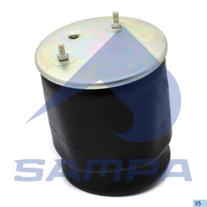 Пневморессора SAF тип 2626V (со стаканом,2 шп.M12 смещены,1 отв.штуц.M22х1.5,ста SP552626KP SAMPA