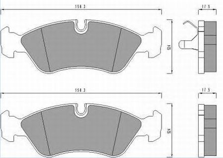 Колодки тормозные дисковые Daewoo Nexia, Opel Omega 1.8-2.3TD 88-94/Vectra 1.8-2 SP1078 SANGSIN