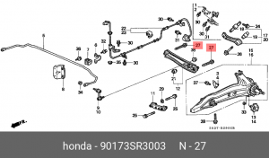 БОЛТ 90173SR3003 HONDA
