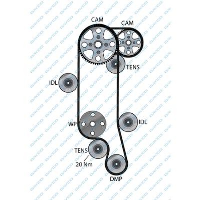 Ремень валов балансировочных VW Caddy,Golf,Polo AUDI A2 SKODA Fabia (58х17) DAYC 941014 DAYCO