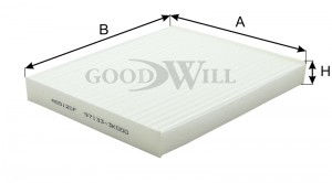 Фильтр салона AG512CF AG 512 CF GOODWILL