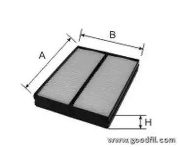 Фильтр салона AG5652KCF AG 565 2K CF GOODWILL