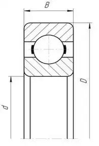 Подшипник 206 (привода ТНВД) ГПЗ  КАМАЗ 206 GPZ