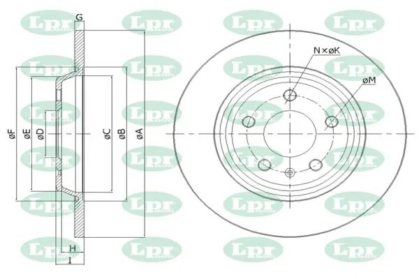 Диск тормозной A1035P A1035P LPR