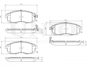 Колодки тормозные диск. передние BRP-20395 UNIO