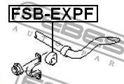 Втулка стабилизатора передняя FORD EXPLORER III 2002-2005 FSB-EXPF FSB-EXPF FEBEST