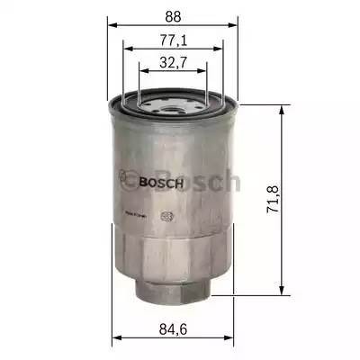 Фильтр топливный FORD Mondeo (84-) (1.8 D) BOSCH 1 457 434 201 BOSCH