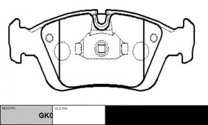 Колодки тормозные BMW 3-series 1997 ~ 2001 / Z3 1995 ~ 2000 перед прав.лев. (ста GK0001 CTR