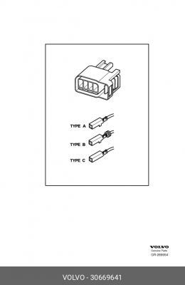 30669641 Корпус разъема VOLVO 30669641 VOLVO