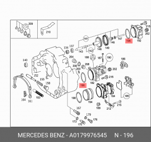 A0179976545 MERCEDES КОЛЬЦО УПЛОТНИТЕЛЬНОЕ ЦИЛИНДРА ПЕРЕКЛЮЧЕНИЯ ПЕРЕДАЧ A 017 997 65 45 MERCEDES BENZ