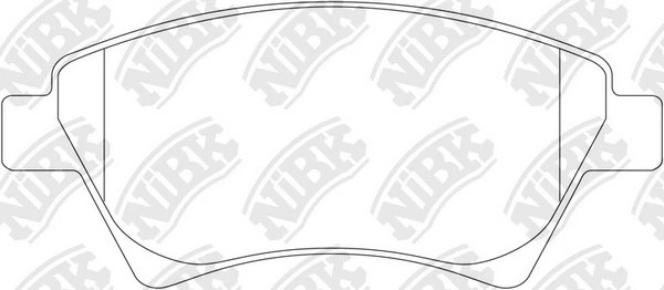 Колодки тормозные RENAULT Megane 2,Scenic 2 передние (4шт.) NIBK PN0350 NIBK