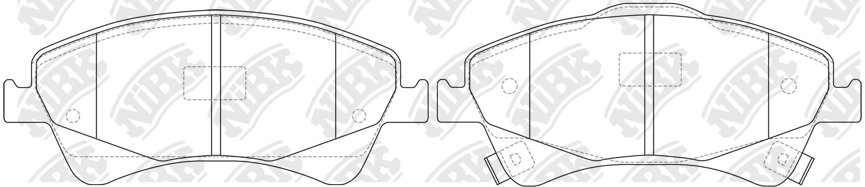 Колодки тормозные дисковые TOYOTA VERSO 2009 PN1837 PN1837 NIBK