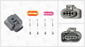 Разъём 4х контактный К-тация: 4-pin, 4 уплотнения, уплотнение, фиксатор 7740423 TE PARTS