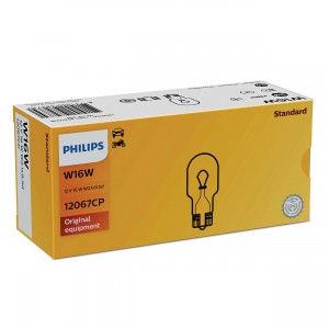 Лампа 12V W16W W2.1x9.5d PHILIPS 12067CP PHILIPS