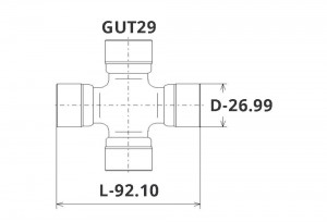 Крестовина TOYOTA Tundra (04-),Hilux (03-) вала карданного заднего GMB GUT29 GMB