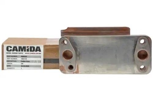 Теплообменник (маслоохладитель) ВАЛДАЙ, ПАЗ дв. Cummins ISF3.8 4990291 129112 CAMIDA