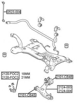 САЙЛЕНТБЛОК FORD 2101CB4S 2101-CB4S ASVA