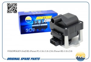 Катушка зажигания VOLKSWAGEN Golf III, Passat IV, 1,6, 1,8, 2,0, Passat III, 1,8 AMD.EL844 AMD