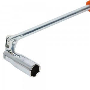 Ключ свечной с пластиковой рукояткой и карданом 16*350мм с резиновым фиксатором  ATAC022 AIRLINE