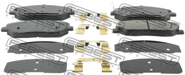Колодки передние HYUNDAI SANTA FE (CM) 2006-2012 1201-SANF 1201-SANF FEBEST