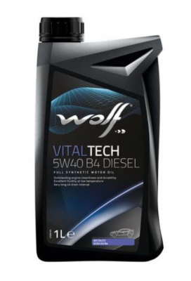 WOLF VITALTECH 5W40 B4 DIESEL 1L СИНТЕТИКА BMW LONGLIFE-01 MB 229.3 PSA B71 2296 8333903 WOLF