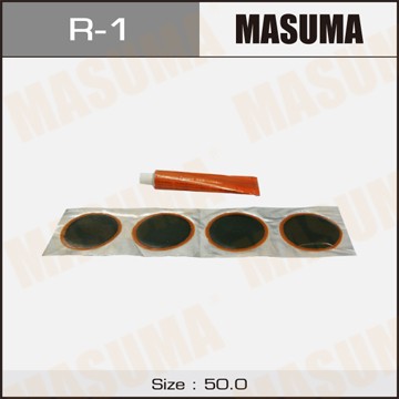 Заплатка для камер 48мм комплект 16шт.+клей MASUMA R1 MASUMA