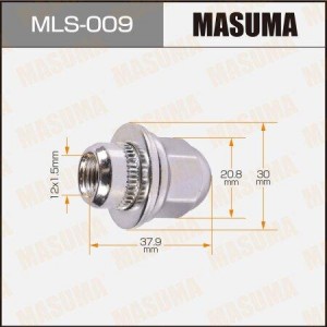 гайка крепления колеса! 12x1.5\ Mitsubishi Aspire/Colt/Lancer/Galant/Outlander 0 MLS-009 MASUMA