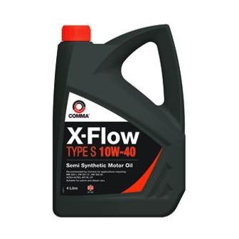 COMMA 10W40 X-FLOW TYPE S (4L) масло мот.! полусинт ACEA A3/B3,API SL/CF,MB 229. XFS4L COMMA
