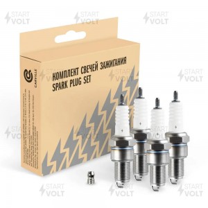 Свеча зажигания для а/м Лада 2110 инж. (зазор 1мм, с резистором) (кмпл. 4шт) (VS VSP 0013 START VOLT