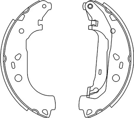 Колодки барабанные FORD FOCUS II BS51001 BS51001 SB NAGAMOCHI
