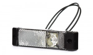 Фонарь габаритов диодный 130*32 24 LED / 9V-36V / IP68; Расстояние между монтажн 222 WAS