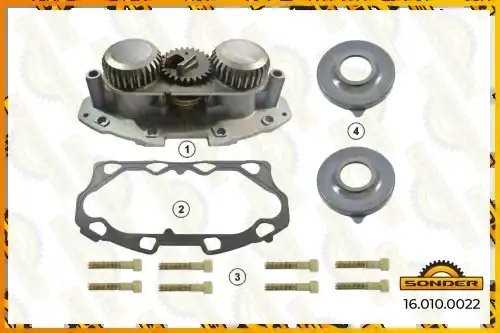 Аналог 16021. РМК суппорта MERITOR ELSA 195,22 Мех-м регулировки суппорта в сбор 160100022 SONDER