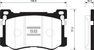 Колодки тормозные HYUNDAI Equus (13-) передние (4шт.) SANGSIN SP1547 SANGSIN