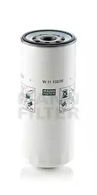 Фильтр масляный VOLVO F7,FH12,FH16 RENAULT (на 15000км) MANN W11102/36 MANN FILTER
